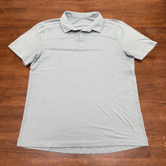 lululemon athletica Other - Lululemon Soft Jersey Polo Shirt Short Sleeve Gray Men's Size Medium Stretch